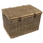 S/2 Wicker Woven Storage Basket (Large and Small Sizes)